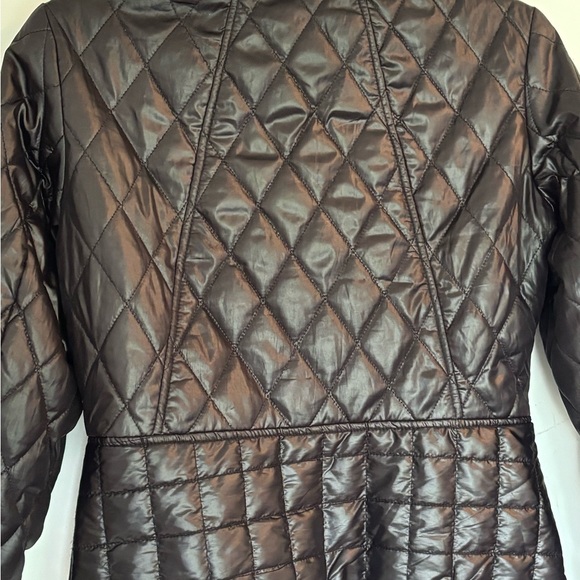 Black puffy quilted, Bomber jacket, waist high, H&M, size 8 (EU 38) - Picture 6 of 9
